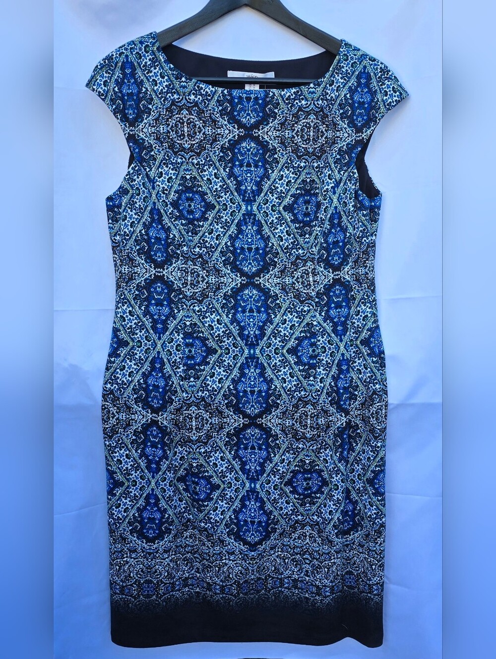 Wisp Blue Geometric Dress